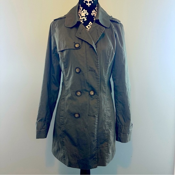 Ci Sono Camo Green Lightweight Midlength Jacket - Picture 1 of 4